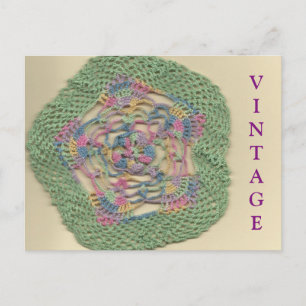 Vintage Doily Postcard