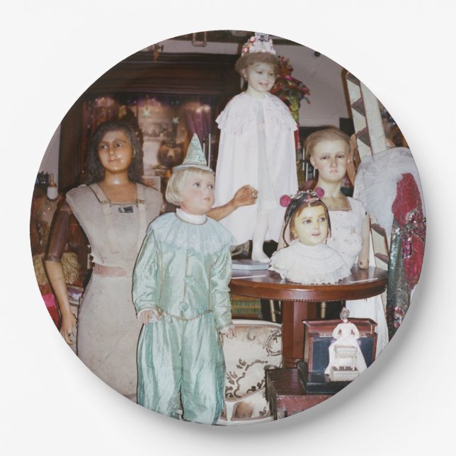 Vintage Dolls Antique Paper Plate (Front)