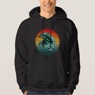 Vintage Dolphin Ocean Sea Creature Dolphins Hoodie
