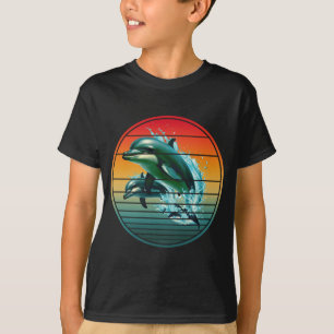 Vintage Dolphin Ocean Sea Creature Dolphins T-Shirt