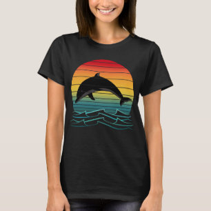 Vintage Dolphin Sunset Ocean T-Shirt