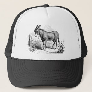 Vintage Domestic Donkey Personalised Retro Donkeys Trucker Hat