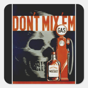 Vintage “Don’t Mix ‘Em” stickers