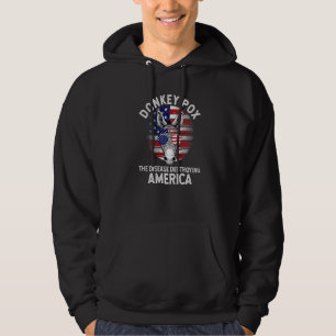 Vintage Donkey Pox The Disease Destroying America Hoodie