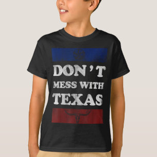 Vintage Don't Mess With Longhorn Lone Star State T T-Shirt