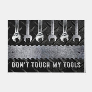 Vintage Don't Touch My Tools Mat