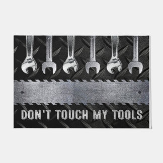 Vintage Don't Touch My Tools Mat