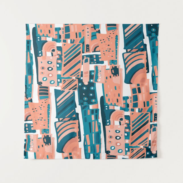 Vintage Doodle Seamless Pattern. Tapestry (Front)