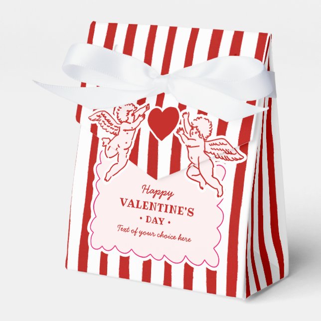 Vintage Doodles Valentine's Day Party Favour Box (Front Side)