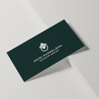 Vintage Door Knocker Logo Dark Green Realtor