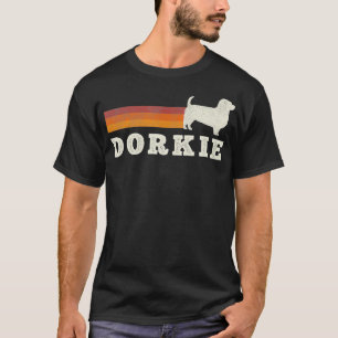 Vintage Dorkie Retro Mum Dad Dog  T-Shirt