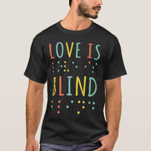 Vintage Dot Braille Alphabet Braille Language Love T-Shirt
