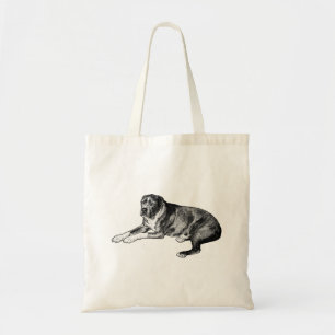 Vintage Dot Style – Loyal Dog Tote Bag