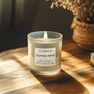Vintage Dots Candle Product Label