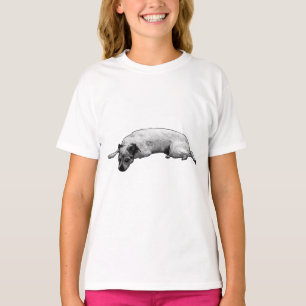 Vintage Dotted Pup for Fall Days T-Shirt