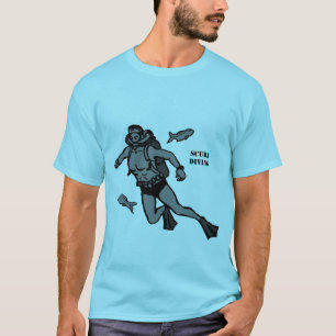 Vintage Double Hose Regulator SCUBA Diver T-Shirt