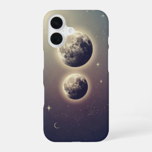 Vintage Double Moons iPhone 16 Case