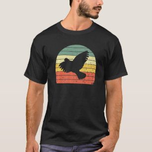 Vintage Dove Retro Dove Bird Silhouette Pegasus Bi T-Shirt