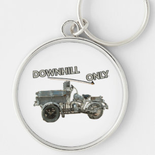 Vintage Downhile Motorcycle Key Ring