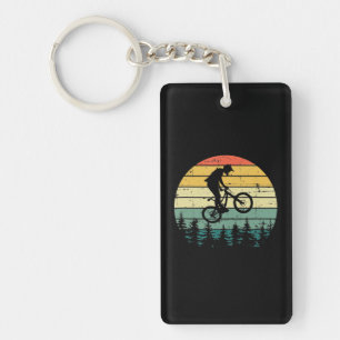 Vintage Downhill MTB Mountain Bike Key Ring