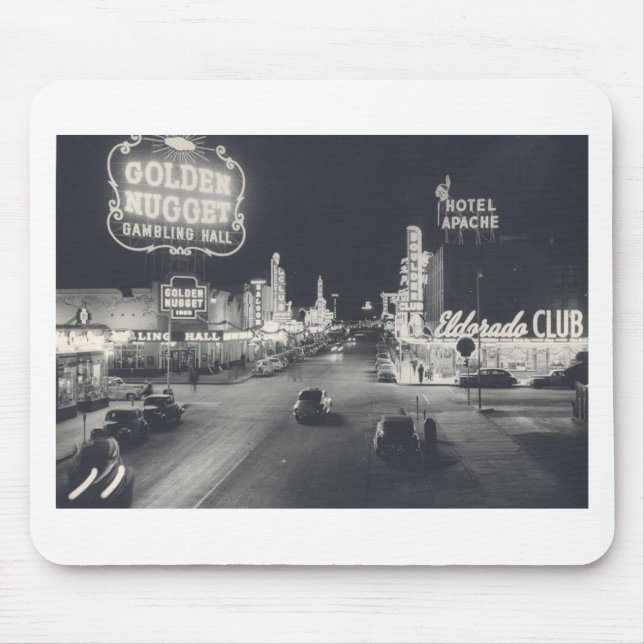 Vintage Downtown Las Vegas Mouse Mat (Front)