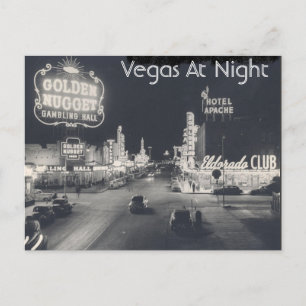 Vintage Downtown Las Vegas Postcard