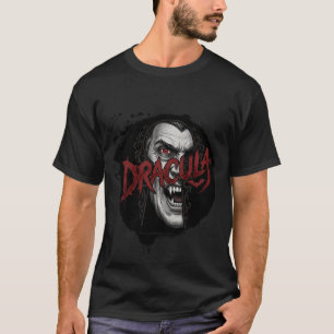 Vintage Dracula Gothic Vampire Portrait T-Shirt