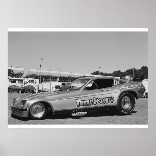 Vintage Drag - Chevy Monza Funny Car Poster (Front)