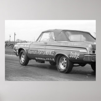 Vintage Drag - Maximum Performance 1964 Dodge Poster