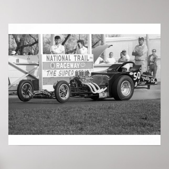 Vintage Drag - Pussy Cat Roadster Poster (Front)