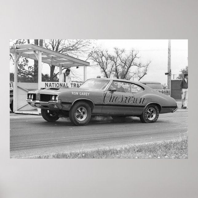 Vintage Drag Racing - 1970 Olds 442 Chesrown Poster (Front)