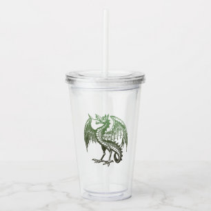 Vintage Dragon Acrylic Tumbler