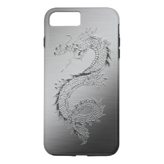 Vintage Dragon Brushed Metal Look iPhone 8 Plus/7 Plus Case
