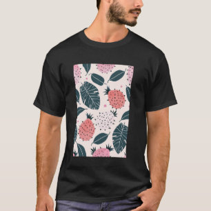 Vintage Dragon Fruit Pattern Art T-Shirt