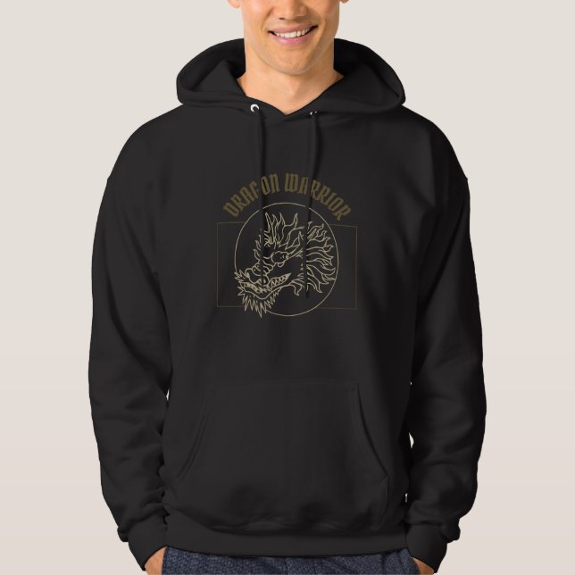Vintage Dragon Warrior Hoodie (Front)