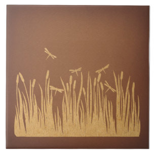 Vintage Dragonflies Art Classic Antique Artwork Tile