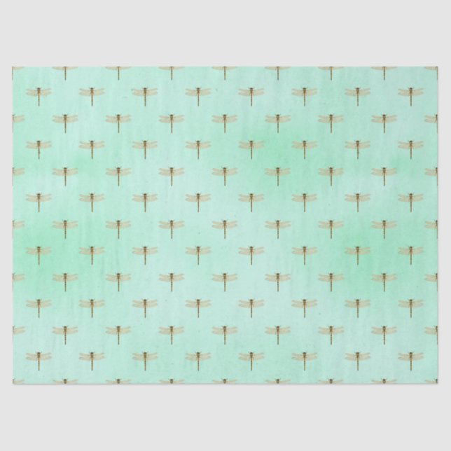 Vintage Dragonflies Series Design 12 Tissue Paper (Front)