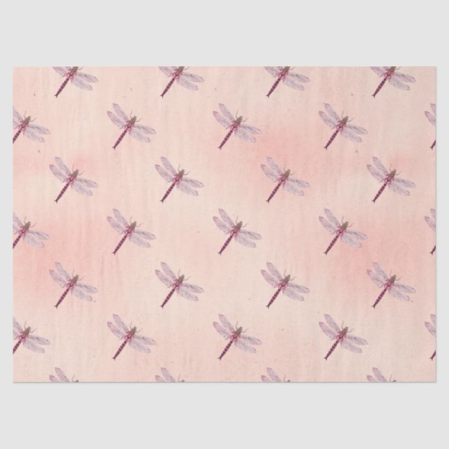 Vintage Dragonflies Series Design 2 Tissue Paper (Front)