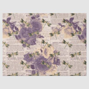Vintage Dragonflies Series Design 6 Tissue Paper