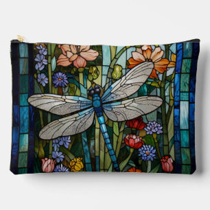 Vintage Dragonfly art painting botanical boho Accessory Pouch