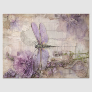 Vintage Dragonfly Ephemera Decoupage Tissue Paper