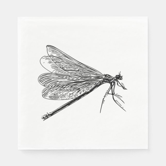 vintage dragonfly   napkin (Front)