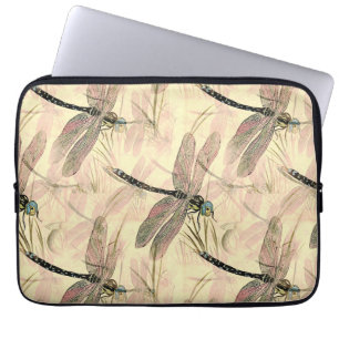 Vintage Dragonfly Print Laptop Sleeve