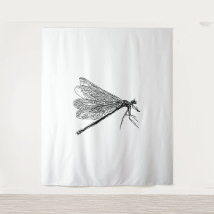 vintage dragonfly   tapestry