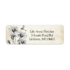 Vintage Dragonfly Wildflower Parchment