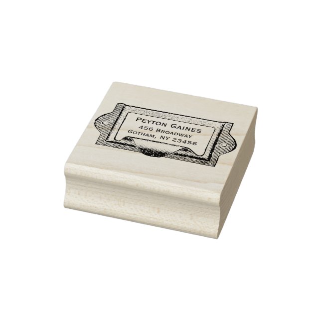 Vintage Drawer Pull Address Stamp (Stamp)