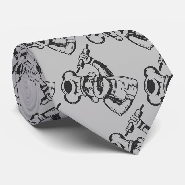  Vintage Drawing Chef Baker Cook  Tie (Rolled)