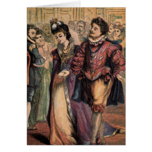 Vintage Drawing: Cinderella and the Prince