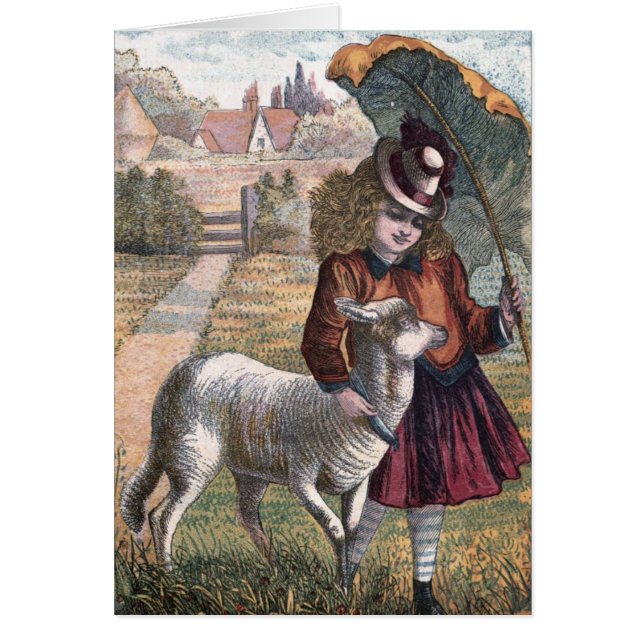 Vintage Drawing: Marry's Little Lamb (Front)