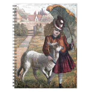 Vintage Drawing: Marry's Little Lamb Notebook